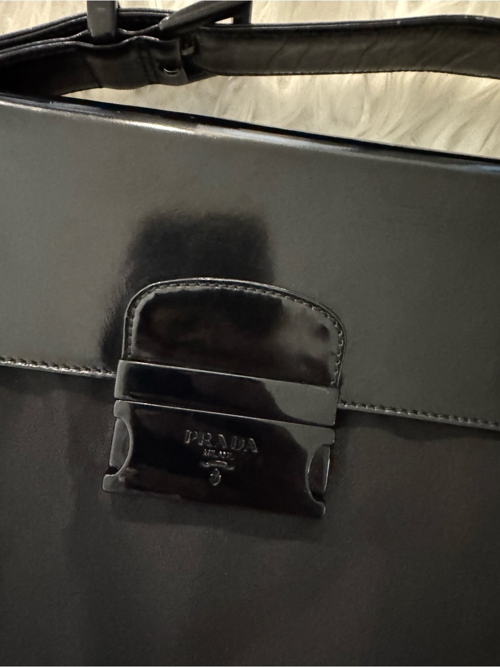 Prada tessuto spazzolato laptop bag - Picture 4 of 11